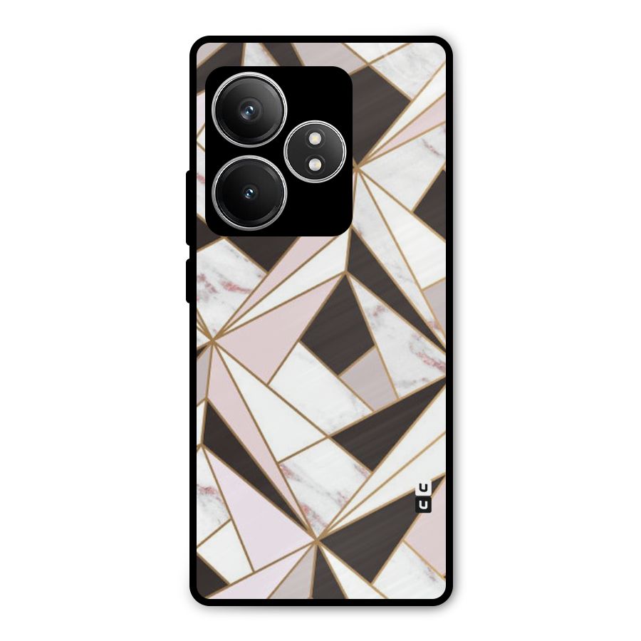 Abstract Corners Metal Back Case for Realme GT 6T