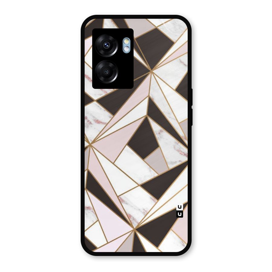 Abstract Corners Metal Back Case for Realme Narzo 50 5G