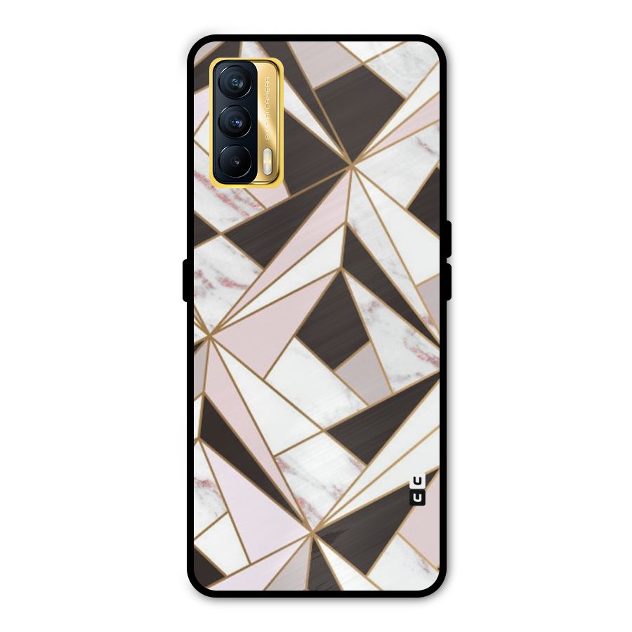 Abstract Corners Metal Back Case for Realme X7