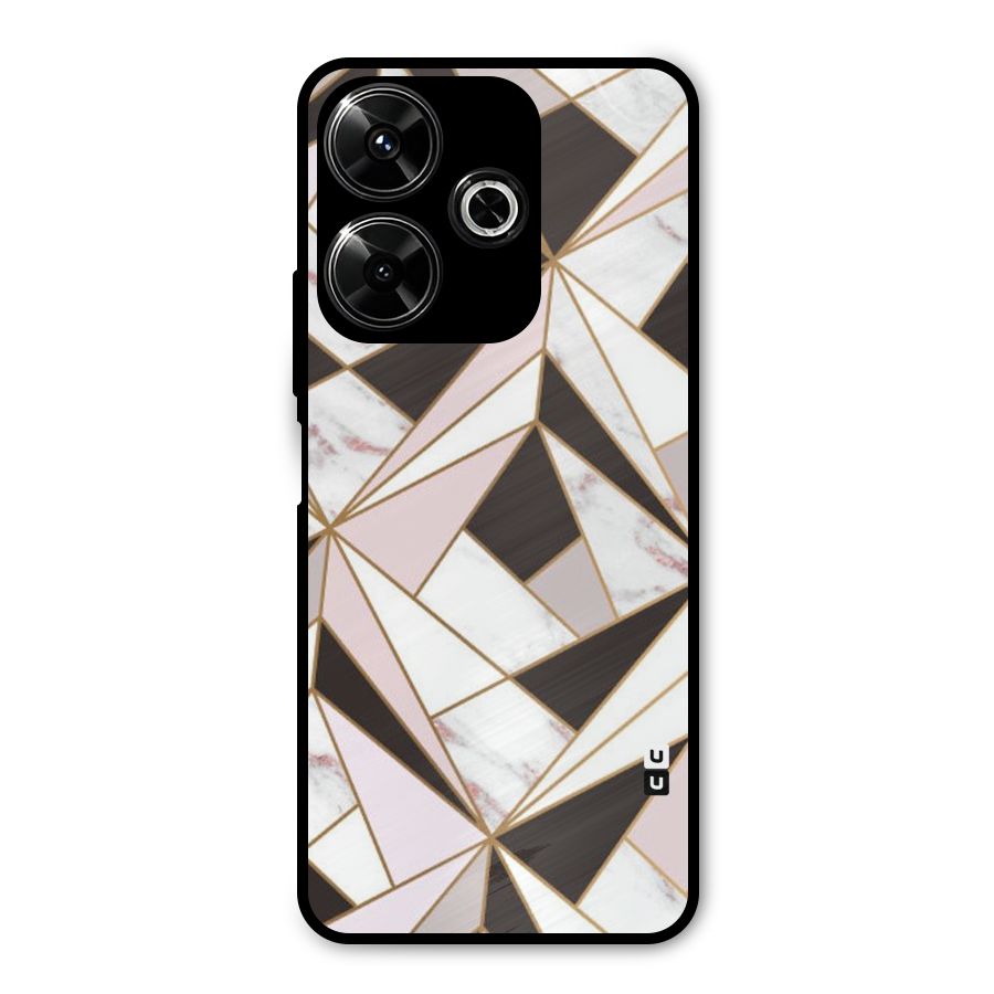 Abstract Corners Metal Back Case for Redmi 13 5G