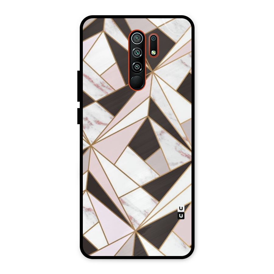 Abstract Corners Metal Back Case for Redmi 9 Prime