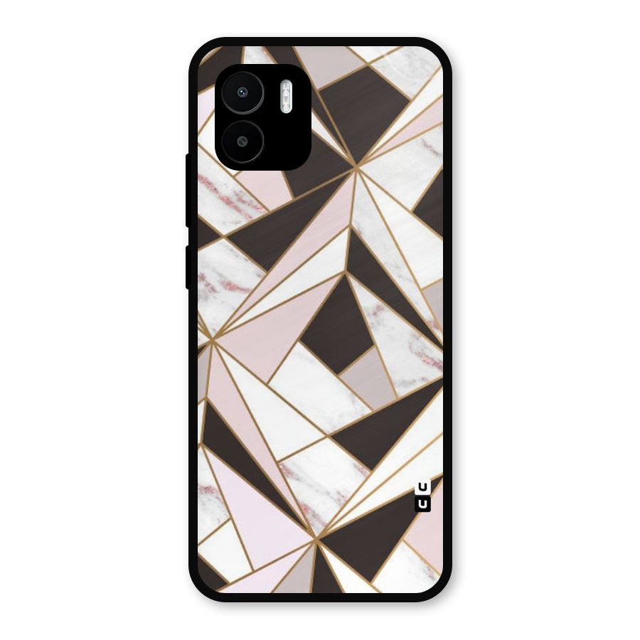 Abstract Corners Metal Back Case for Redmi A2
