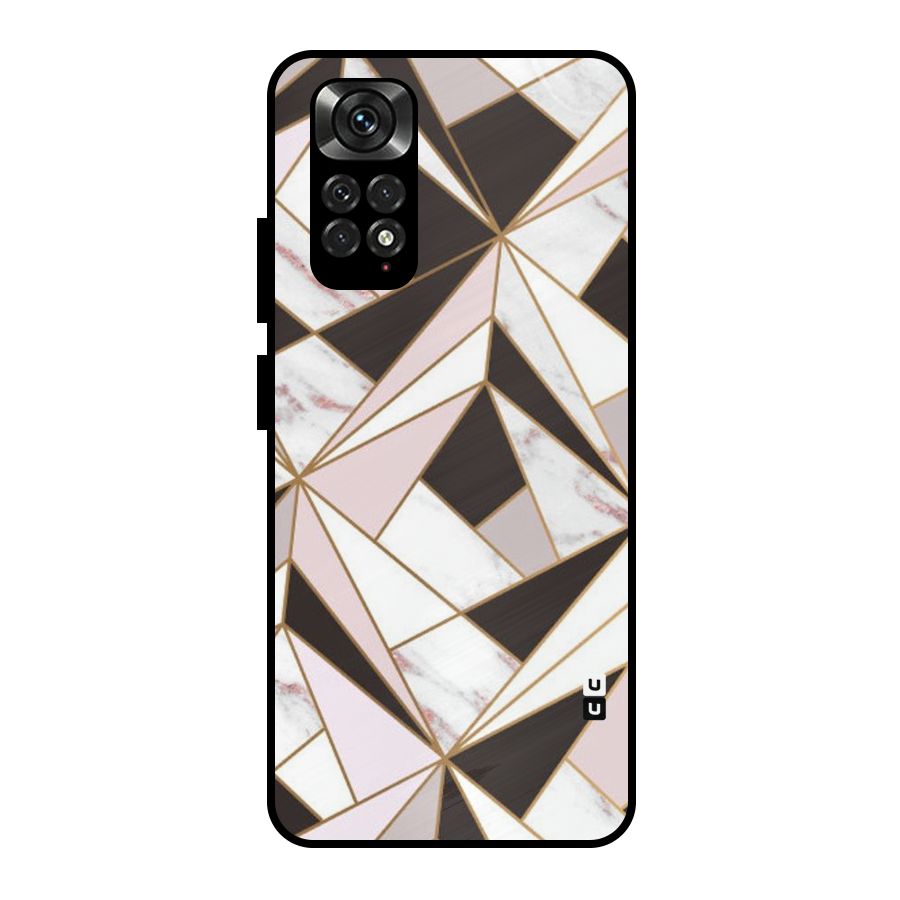 Abstract Corners Metal Back Case for Redmi Note 11 Pro Plus 5G