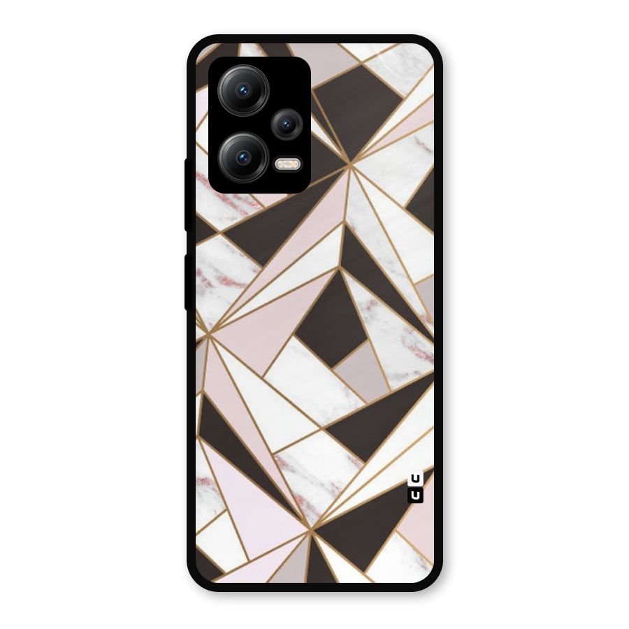 Abstract Corners Metal Back Case for Redmi Note 12 5G