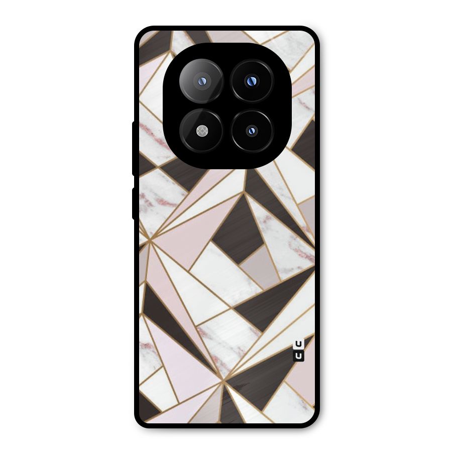 Abstract Corners Metal Back Case for Redmi Note 14 Pro Plus 5G