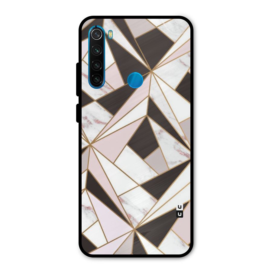 Abstract Corners Metal Back Case for Redmi Note 8