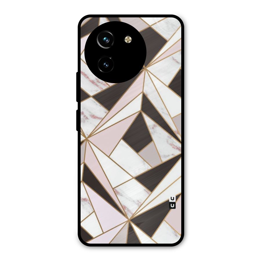 Abstract Corners Metal Back Case for Vivo T3x