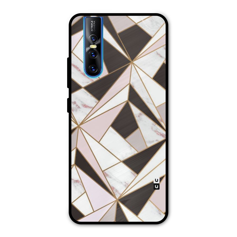 Abstract Corners Metal Back Case for Vivo V15 Pro
