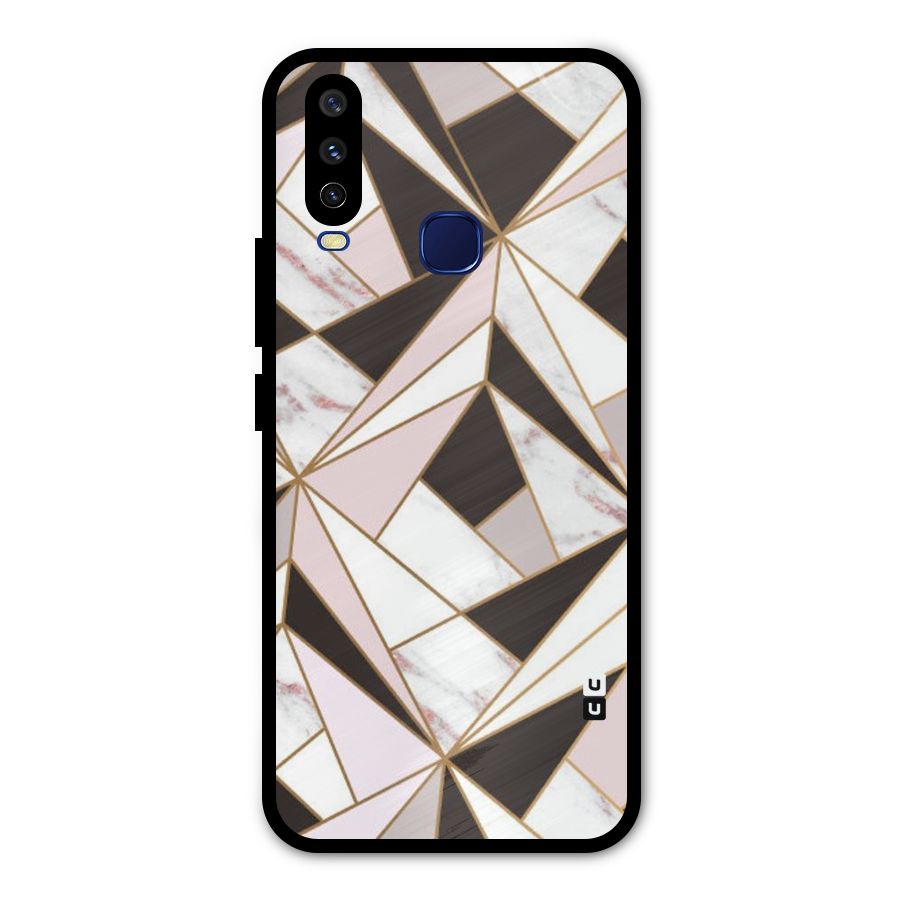 Abstract Corners Metal Back Case for Vivo V17