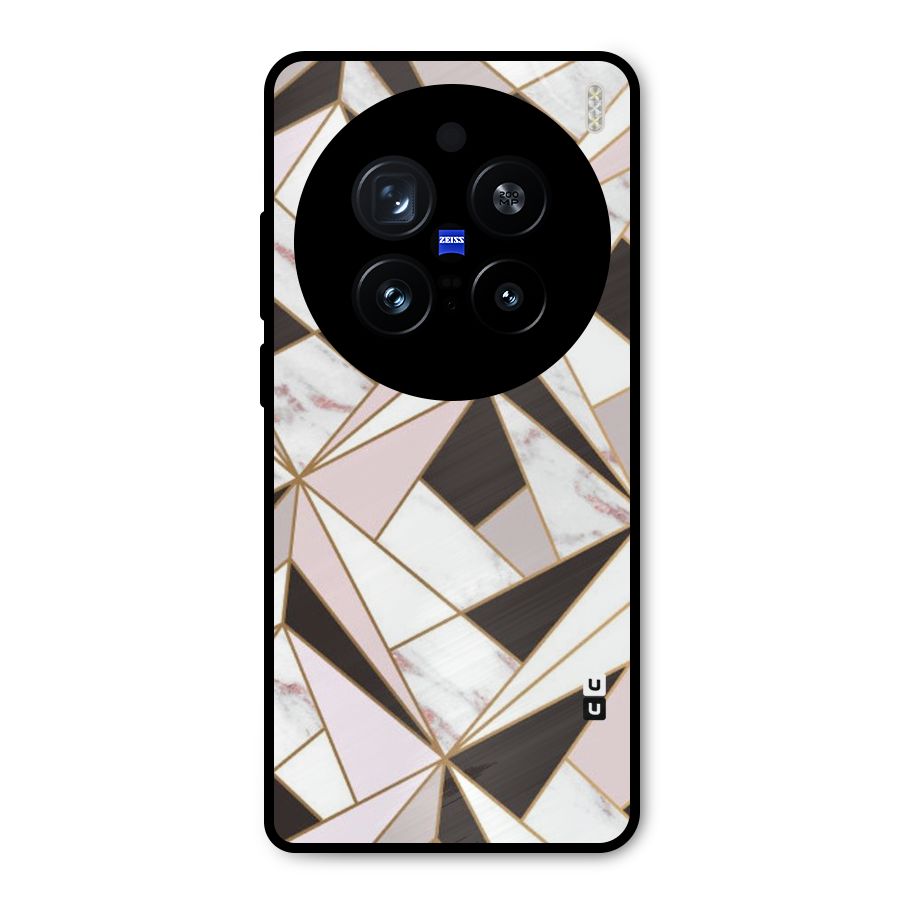 Abstract Corners Metal Back Case for Vivo X200 Pro