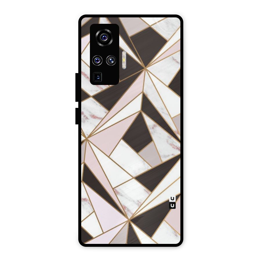 Abstract Corners Metal Back Case for Vivo X50 Pro