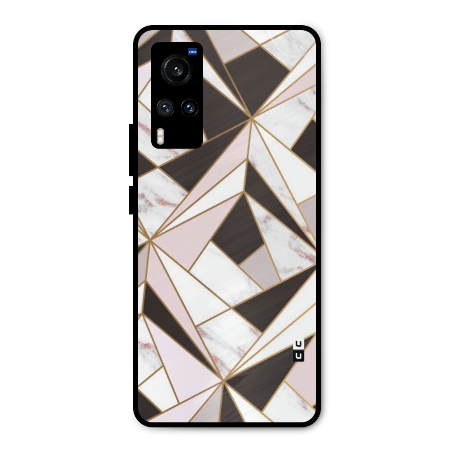 Abstract Corners Metal Back Case for Vivo X60