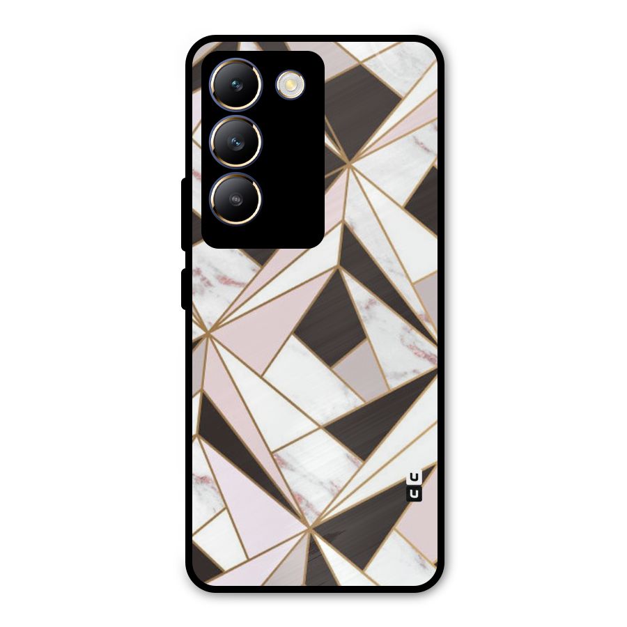 Abstract Corners Metal Back Case for Vivo Y200e