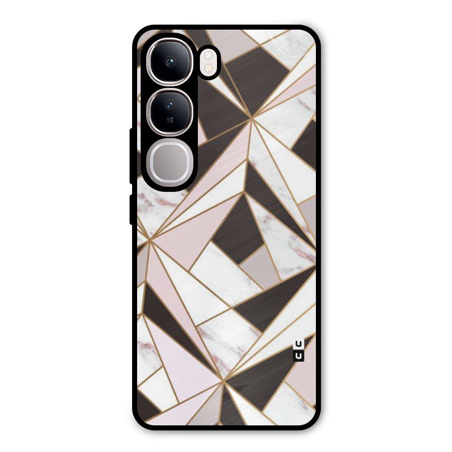 Abstract Corners Metal Back Case for Vivo Y300