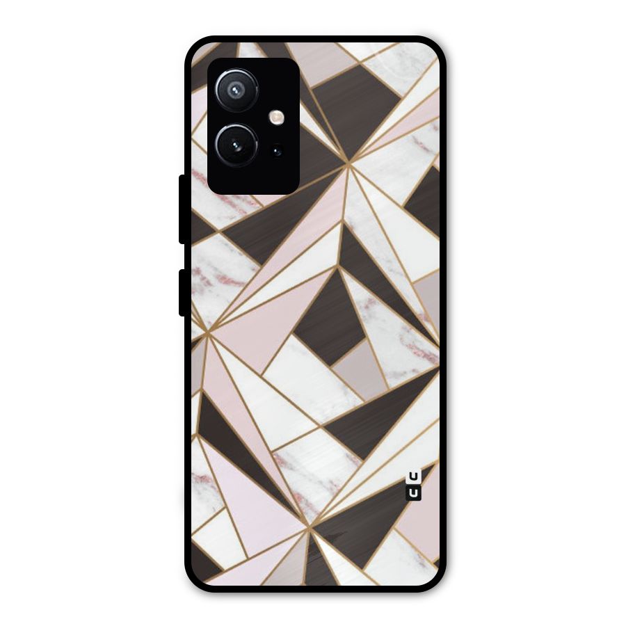 Abstract Corners Metal Back Case for Vivo Y75 5G