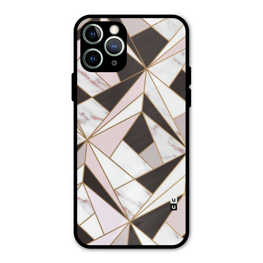Abstract Corners Metal Back Case for iPhone 11 Pro Max