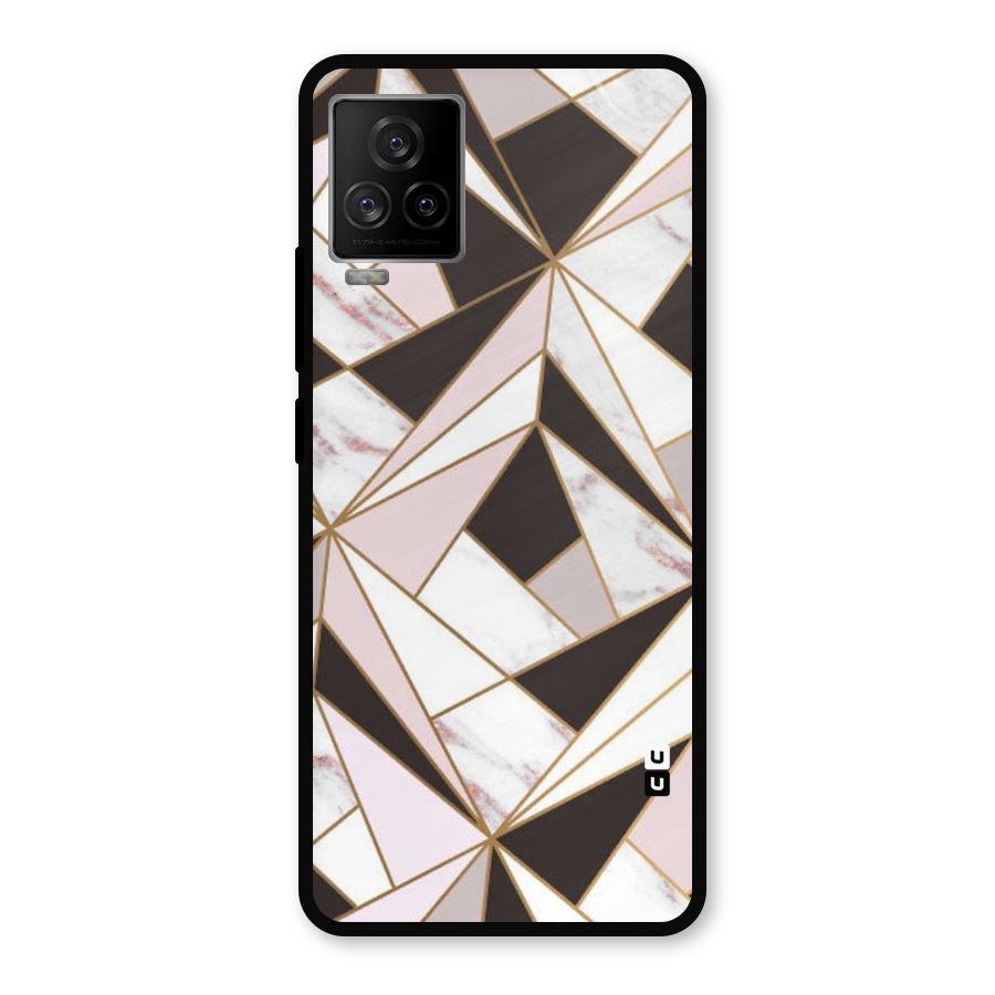 Abstract Corners Metal Back Case for iQOO 7 Legend 5G