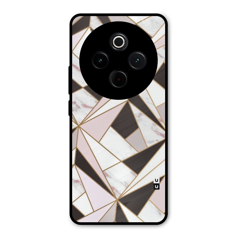 Abstract Corners Metal Back Case for iQOO Z10