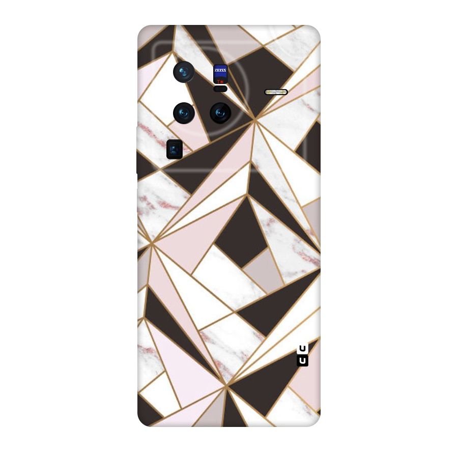 Abstract Corners Original Polycarbonate Back Case for Vivo X80