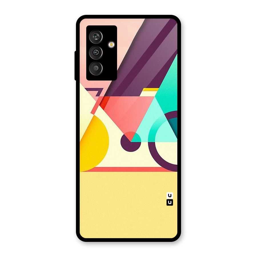 Abstract Cycle Glass Back Case for Galaxy M13