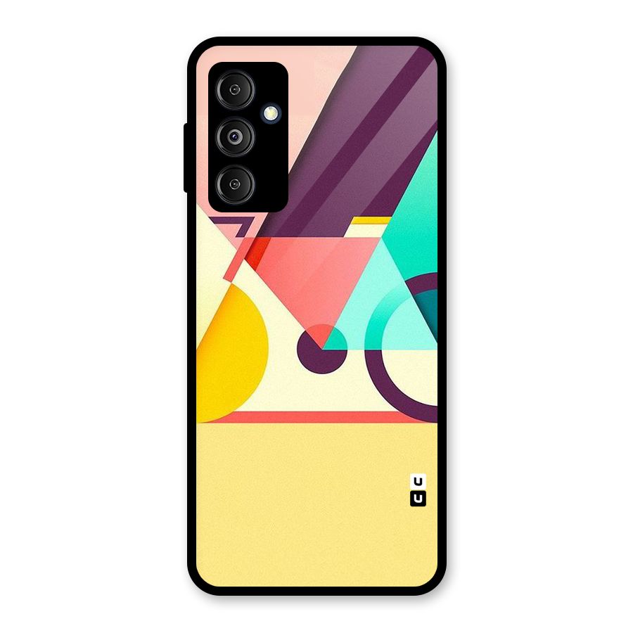 Abstract Cycle Glass Back Case for Galaxy M14 5G