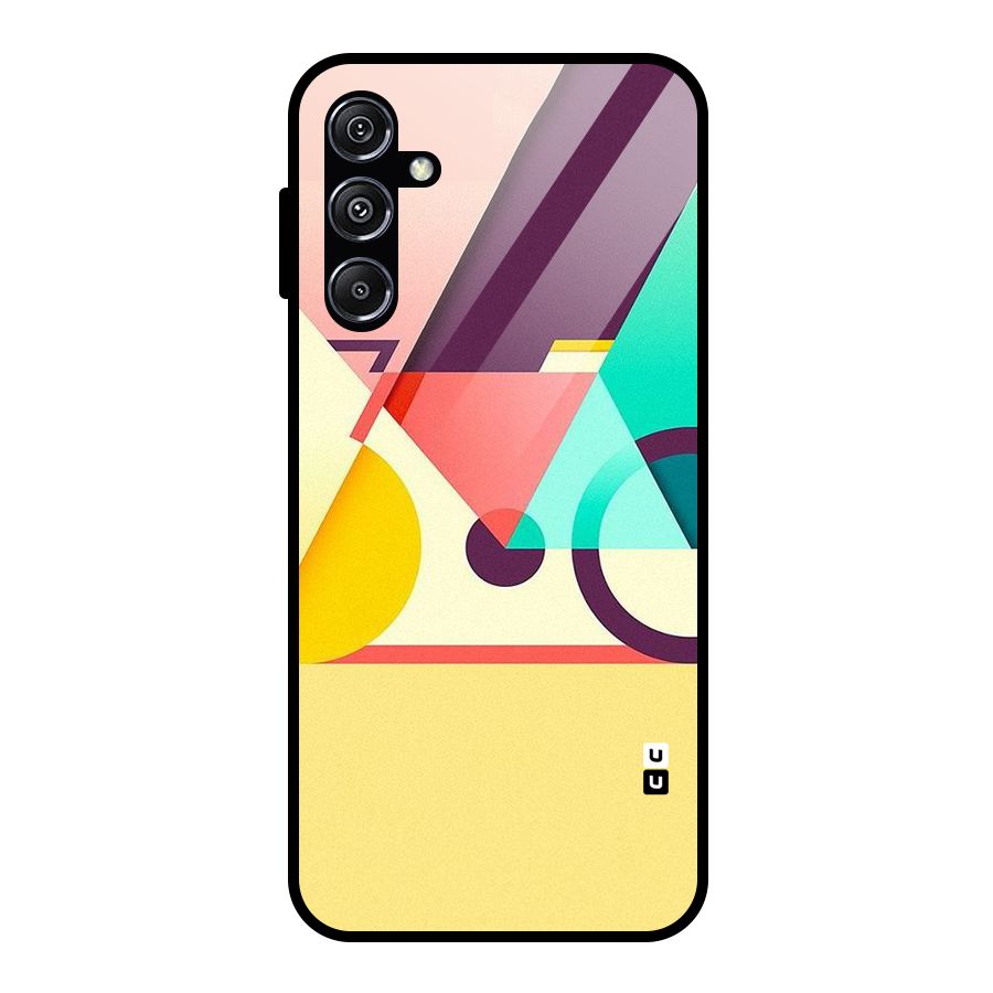 Abstract Cycle Glass Back Case for Galaxy M34 5G
