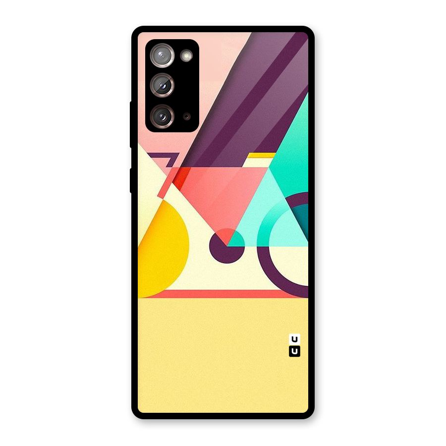 Abstract Cycle Glass Back Case for Galaxy Note 20