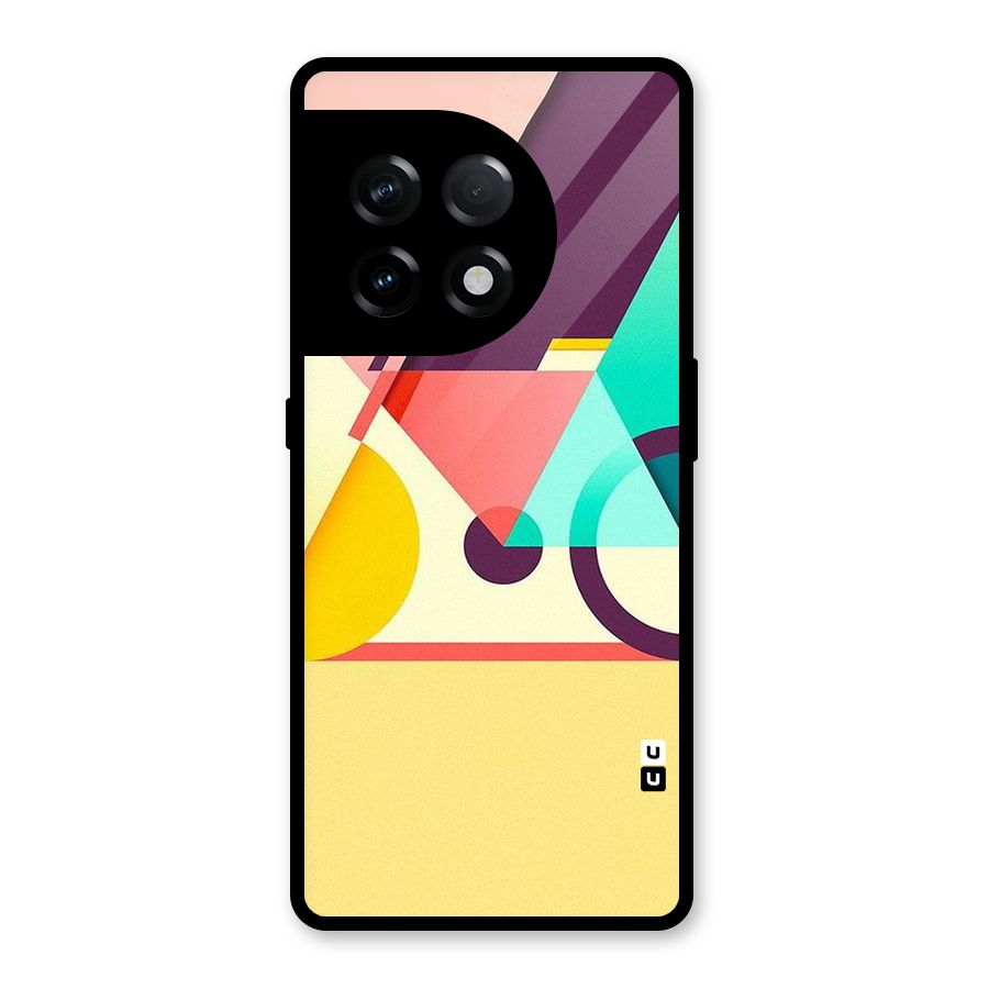 Abstract Cycle Glass Back Case for OnePlus 11R