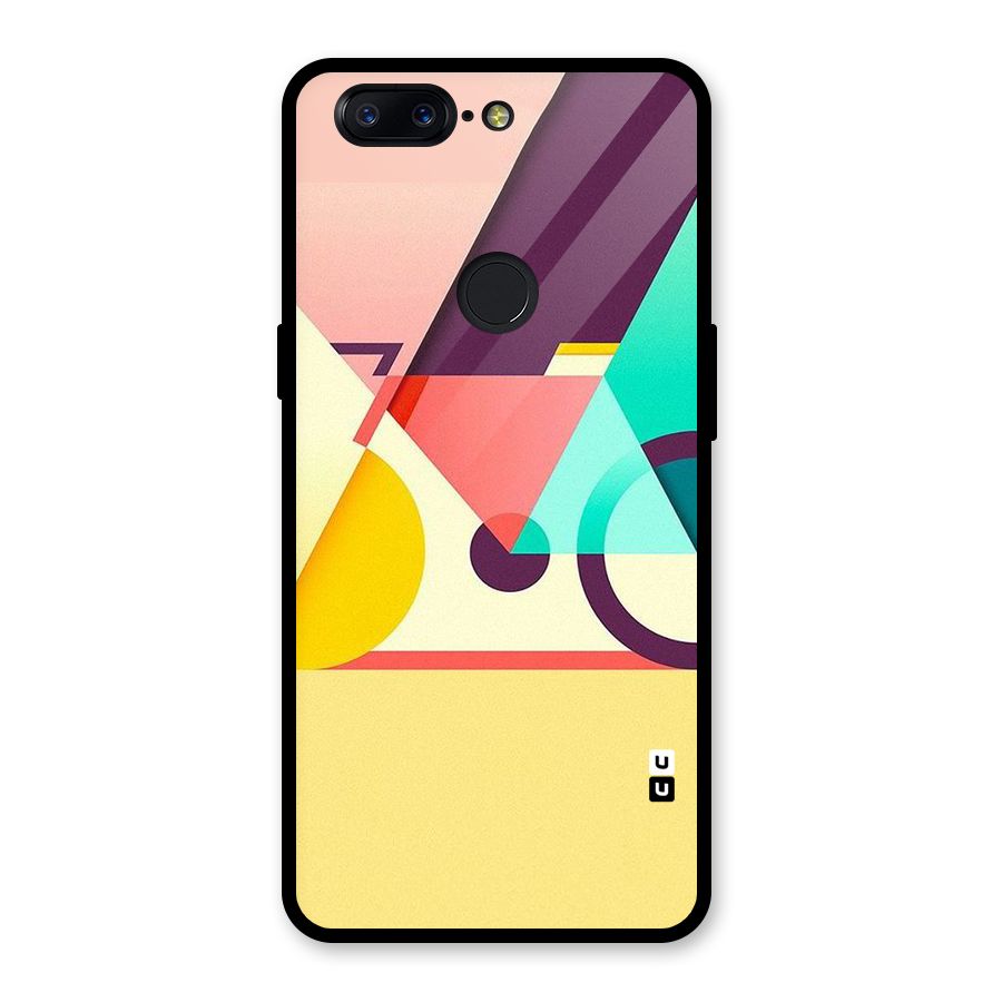 Abstract Cycle Glass Back Case for OnePlus 5T