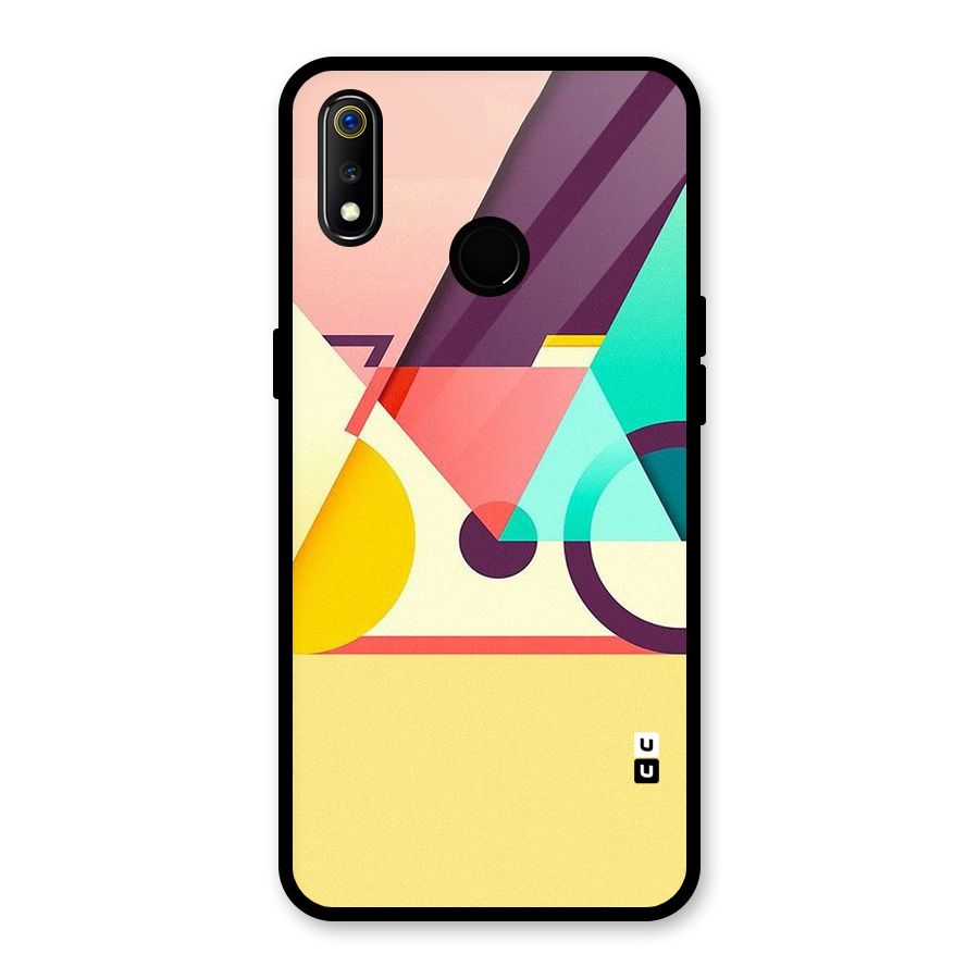 Abstract Cycle Glass Back Case for Realme 3i