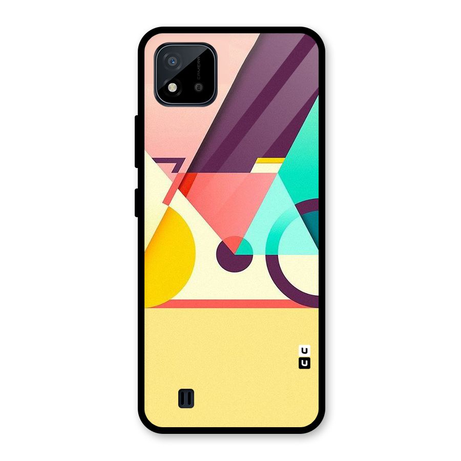 Abstract Cycle Glass Back Case for Realme C11 2021