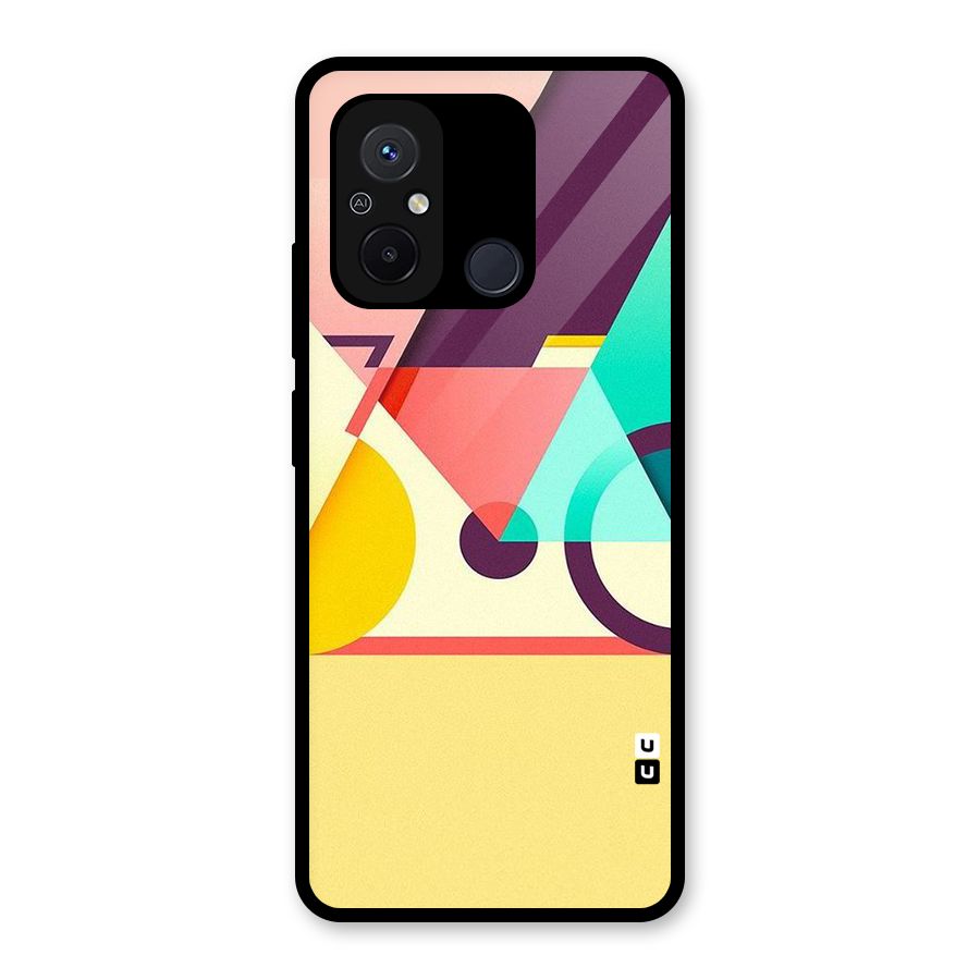 Abstract Cycle Glass Back Case for Redmi 12C