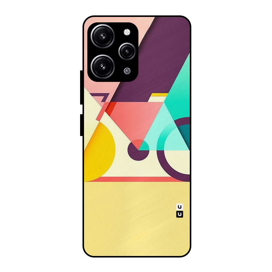 Abstract Cycle Glass Back Case for Redmi 12 4G
