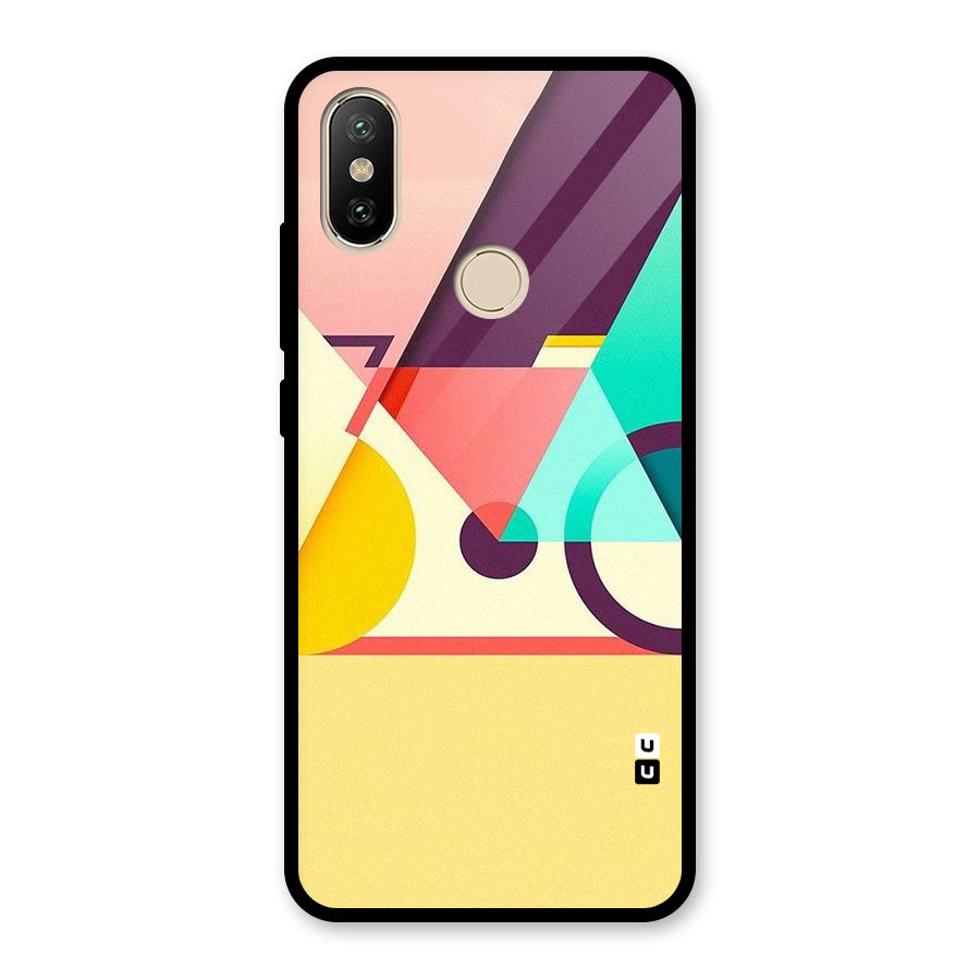Abstract Cycle Glass Back Case for Redmi A2