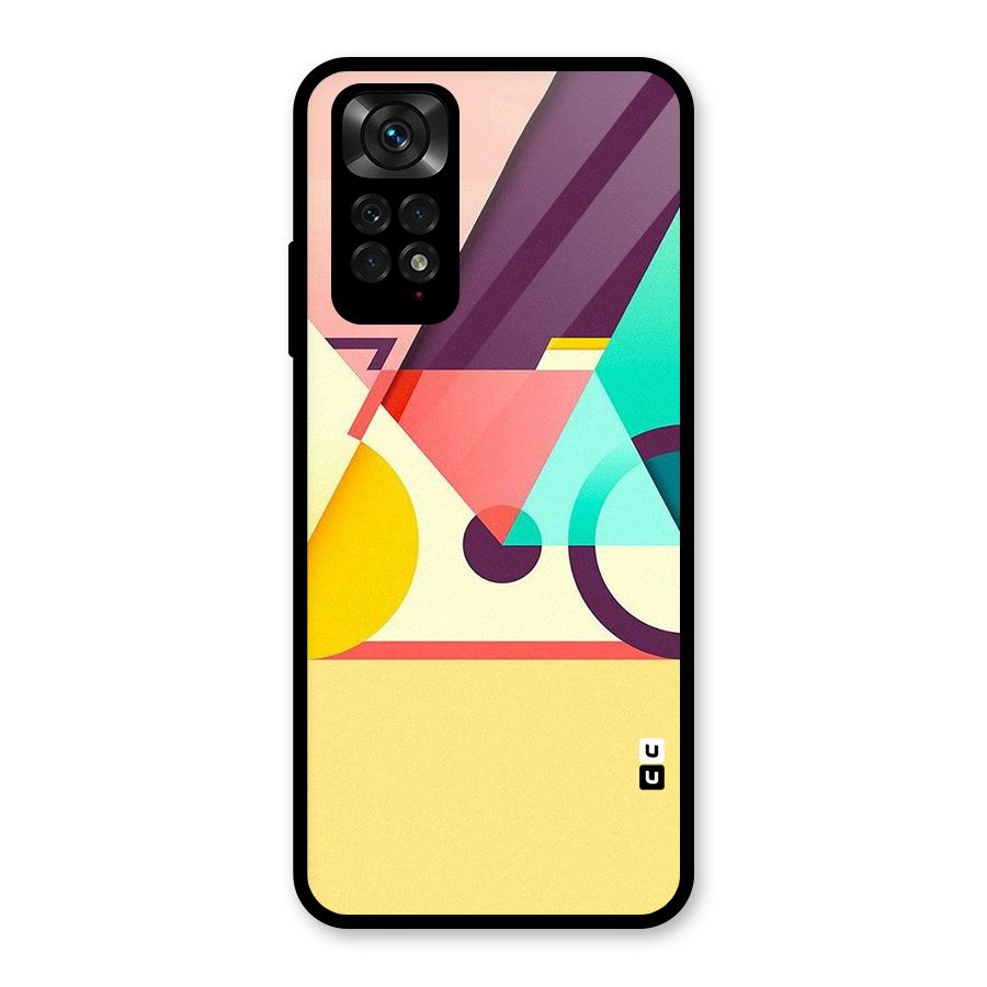 Abstract Cycle Glass Back Case for Redmi Note 11S