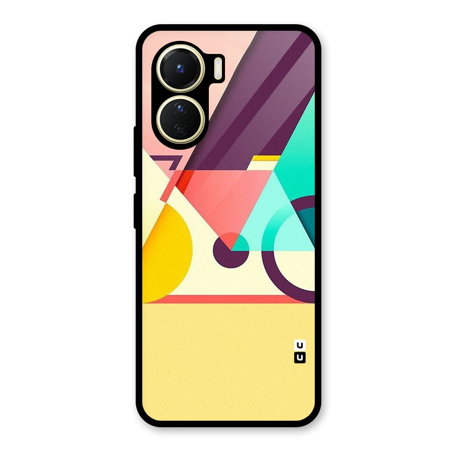 Abstract Cycle Glass Back Case for Vivo Y16