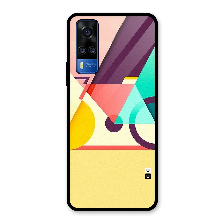 Abstract Cycle Glass Back Case for Vivo Y31
