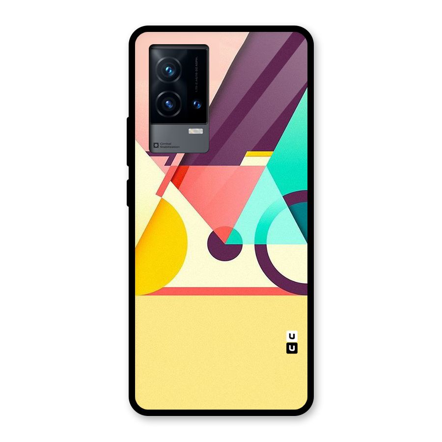 Abstract Cycle Glass Back Case for iQOO 9 5G