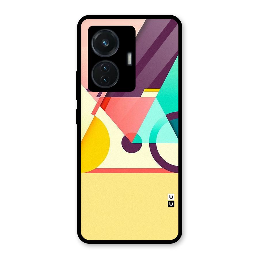 Abstract Cycle Glass Back Case for iQOO Z6 44W