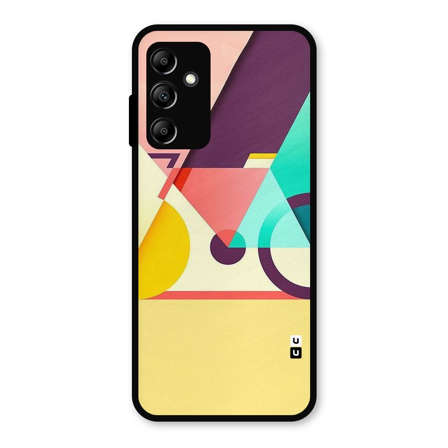 Abstract Cycle Metal Back Case for Galaxy A14 5G