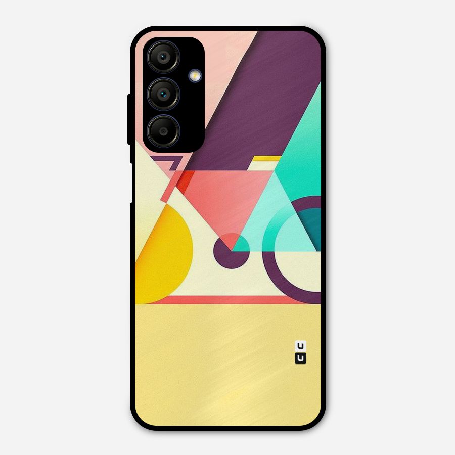 Abstract Cycle Metal Back Case for Galaxy A15 5G