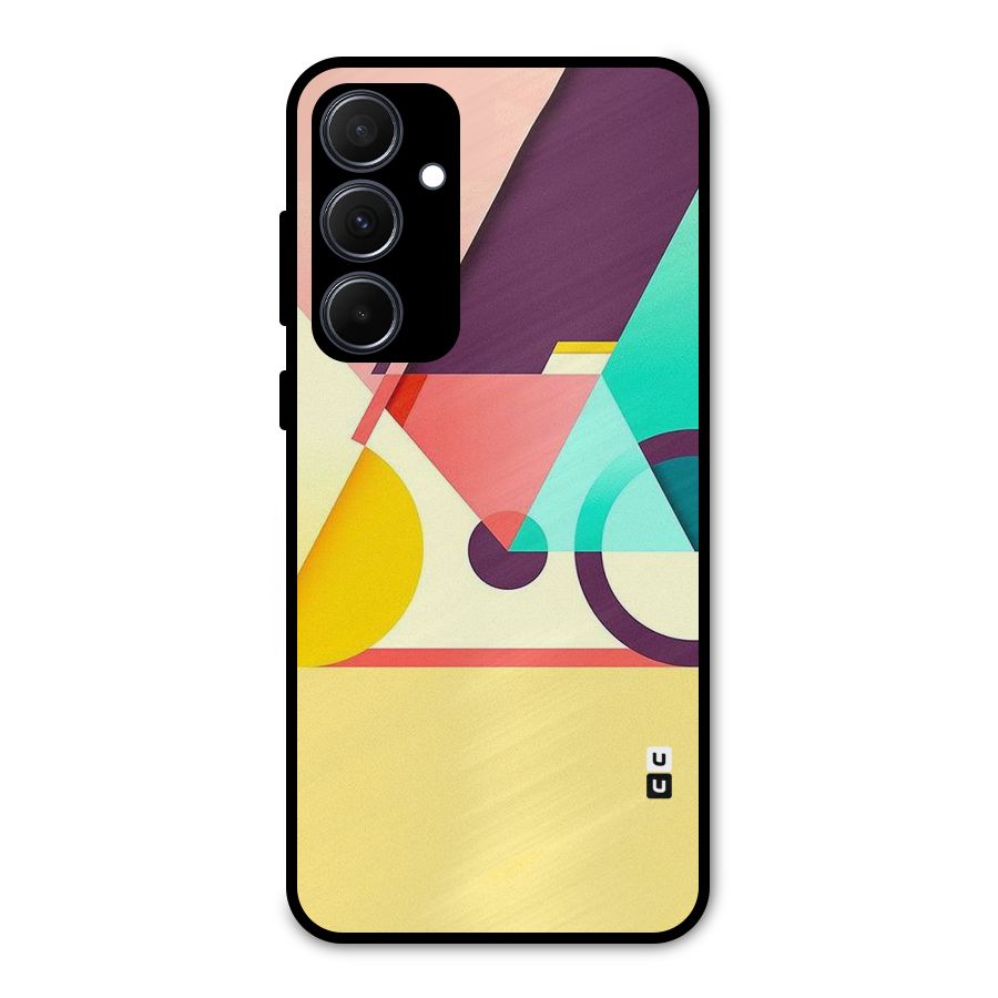 Abstract Cycle Metal Back Case for Galaxy A35