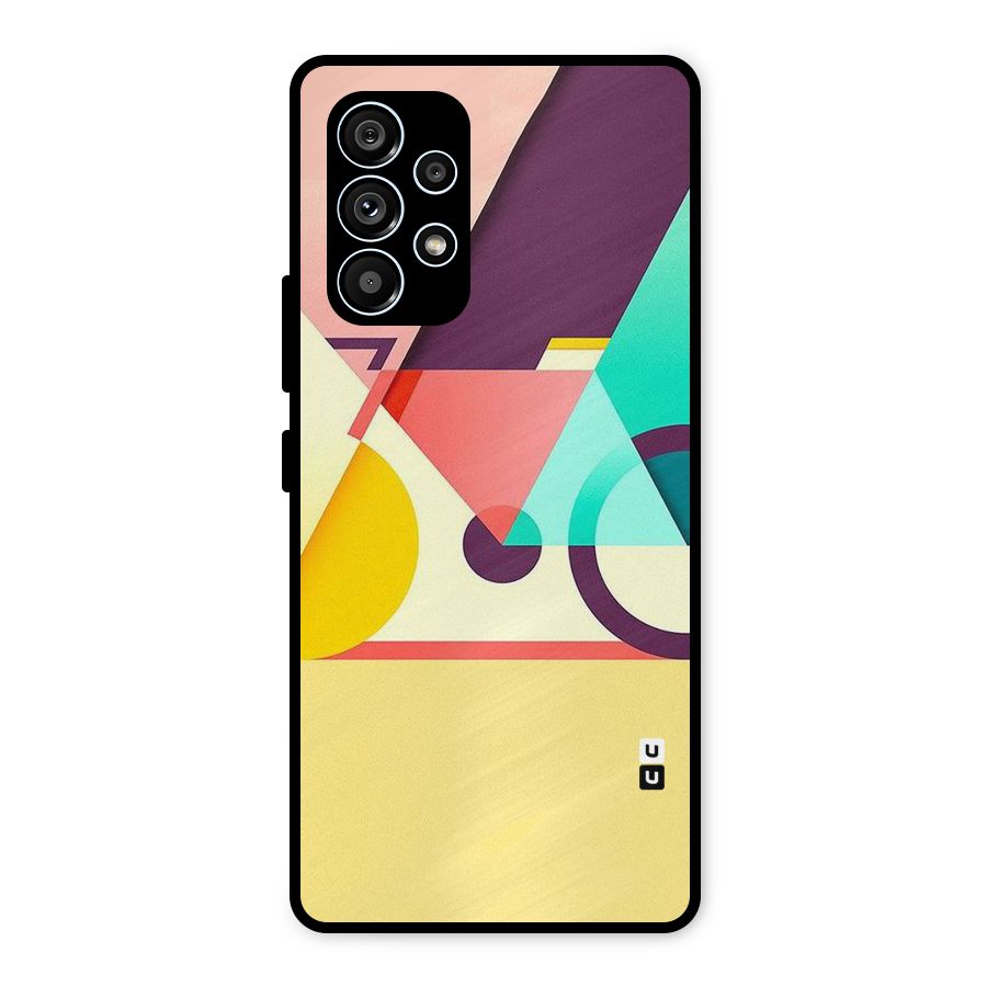Abstract Cycle Metal Back Case for Galaxy A53 5G