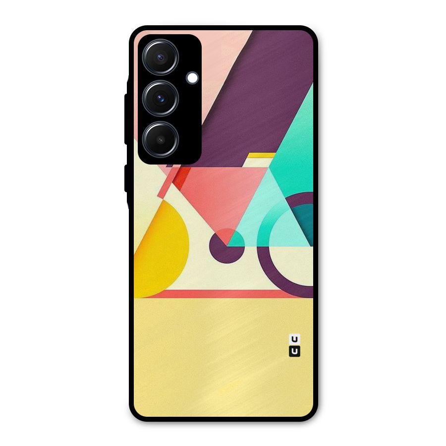 Abstract Cycle Metal Back Case for Galaxy A55