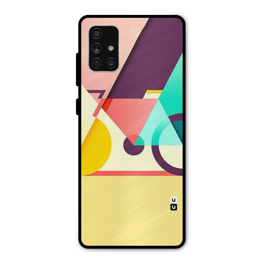 Abstract Cycle Metal Back Case for Galaxy A71