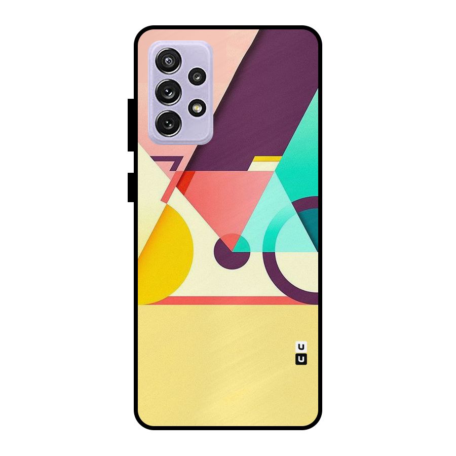 Abstract Cycle Metal Back Case for Galaxy A72