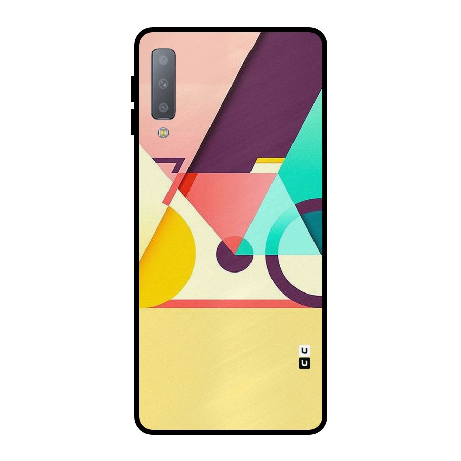 Abstract Cycle Metal Back Case for Galaxy A7 (2018)