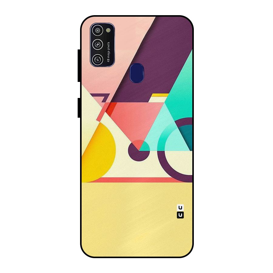 Abstract Cycle Metal Back Case for Galaxy M21