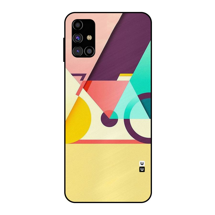 Abstract Cycle Metal Back Case for Galaxy M31s