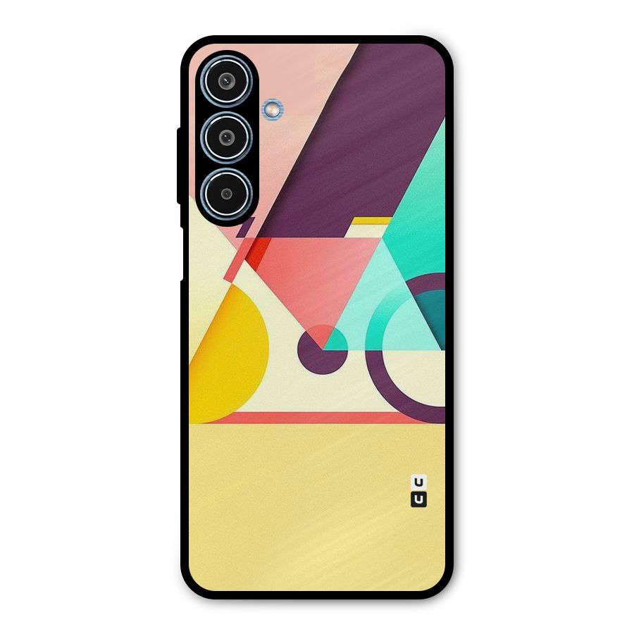 Abstract Cycle Metal Back Case for Galaxy M35